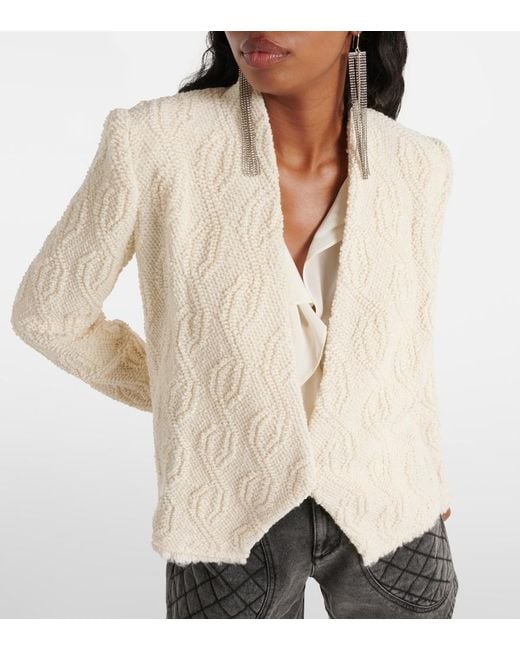 Isabel Marant Natural Loyana Wool-Blend Jacket