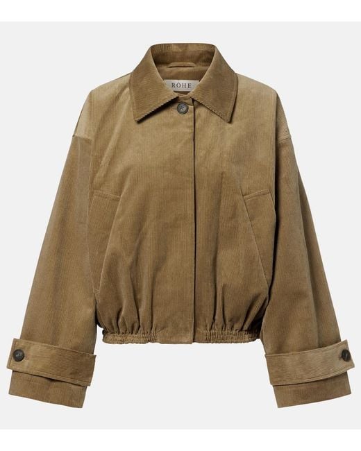 Rohe Green Cotton Corduroy Jacket
