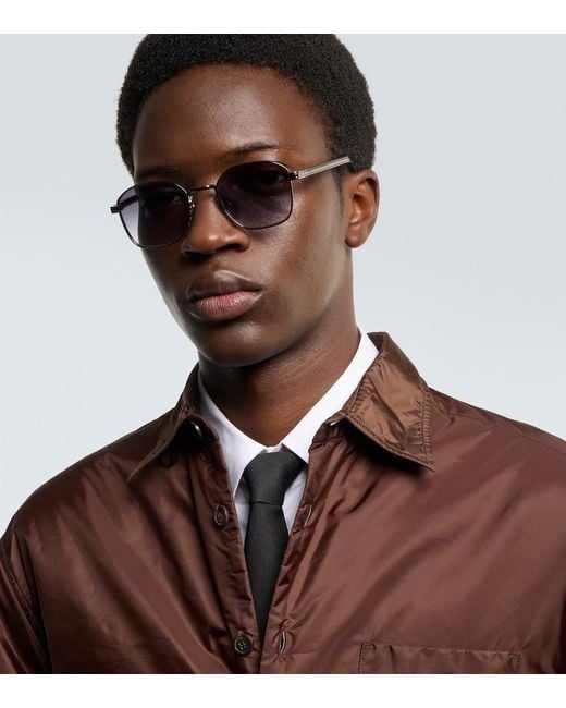 Prada Eckige Sonnenbrille in Blue für Herren