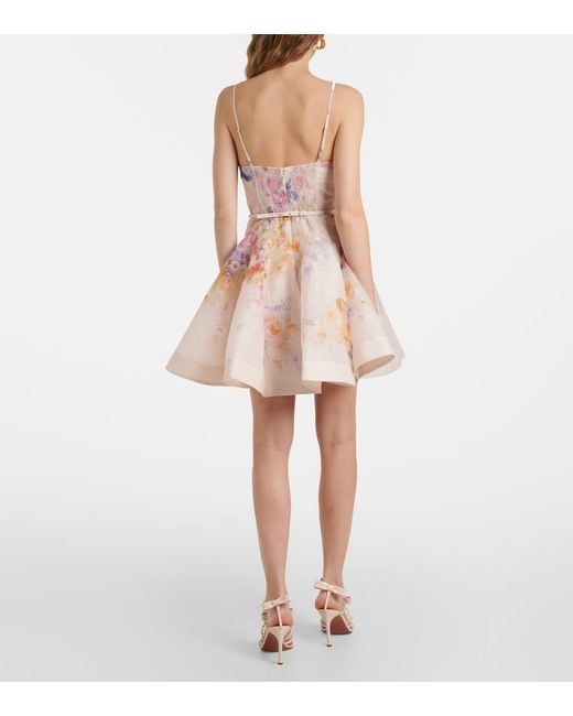 Zimmermann Pink Dress With Floral Motif