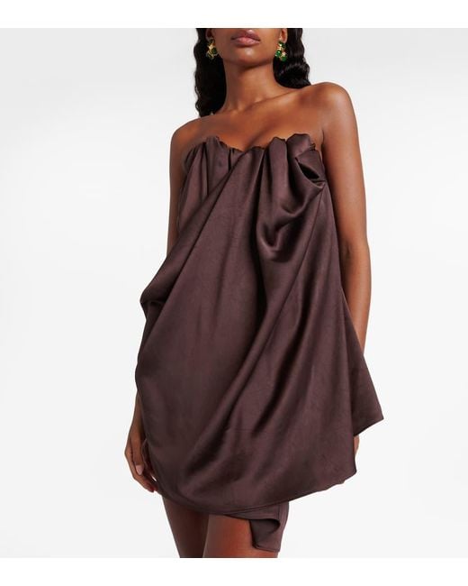 Vestido Corse Susana Drapeado Vivienne Westwood de color Brown