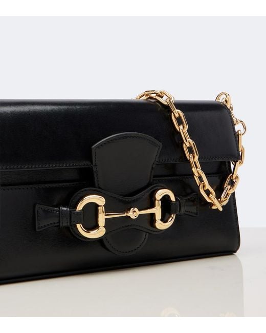 Gucci Black Ristretto Medium Leather Shoulder Bag