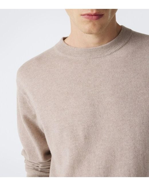 Lisa Yang Natural Mason Cashmere Sweater for men
