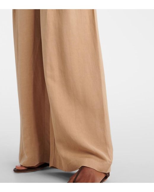 Faithfull The Brand Natural Astrid High-Rise Wide-Leg Pants
