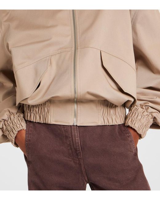 Magda Butrym Natural Bomberjacke Aus Wolle Und Seide