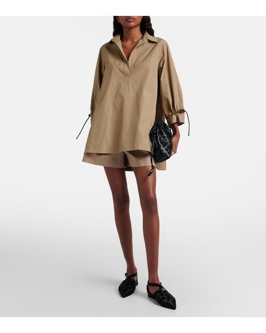 Max Mara Natural Adorni Cotton Poplin Shirt