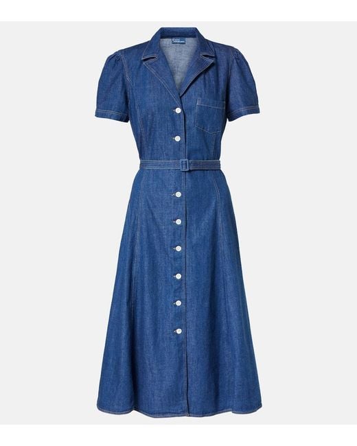 Polo Ralph Lauren☆ハンプトンデニムシャツドレス 関税送料込み Polo Ralph Lauren Hampton Denim Shirt Dress in Blue | Lyst