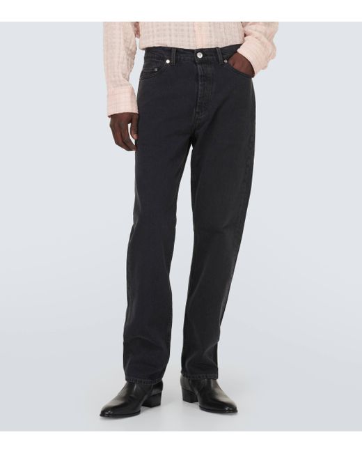 Our Legacy Black First Cut Straight Jeans for men
