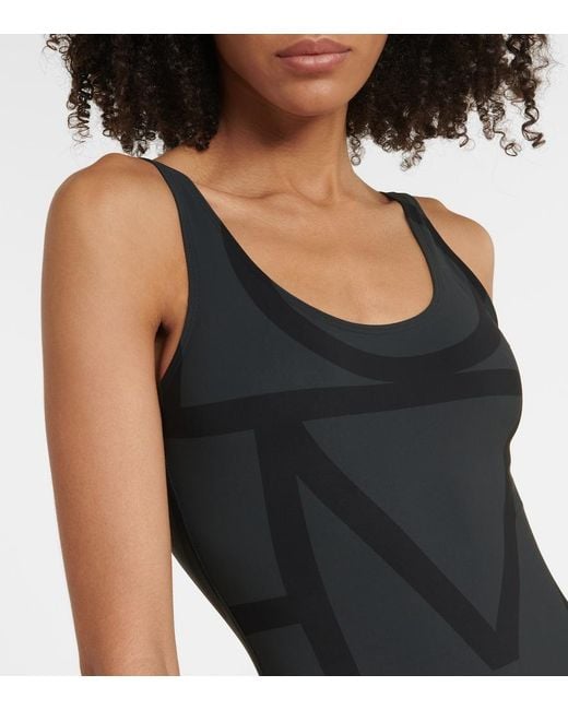 Totême  Black Logo Swimsuit