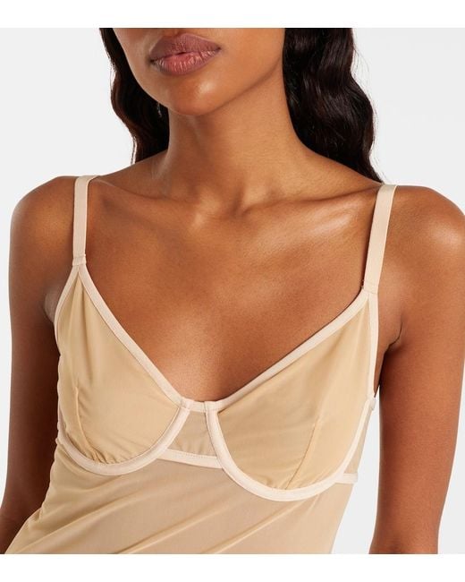 Balenciaga Natural Sheer Maxi Dress