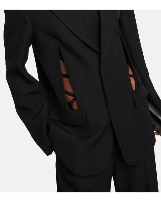Dion Lee Black Cutout Blazer
