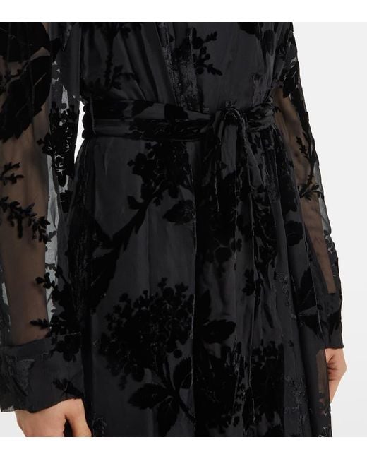 Abito Lungo Burnout Sheath di Zimmermann in Black