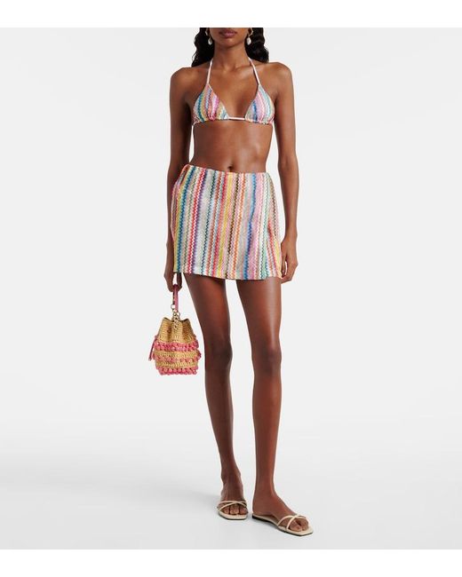 Missoni Red Zigzag Miniskirt