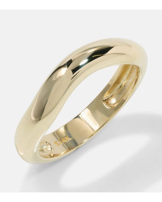 STONE AND STRAND Metallic Bold Merge 14kt Gold Ring