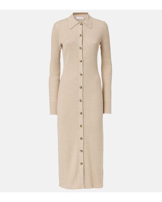 Proenza Schouler Natural Label Phillips Cotton-Blend Midi Dress