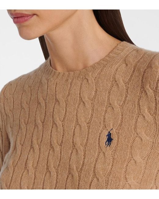 Polo Ralph Lauren Brown Julianna Wool And Cashmere Sweater