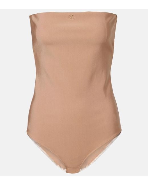Courreges Natural Jersey Bodysuit