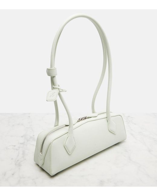 Alaïa White Le Teckel Small Leather Shoulder Bag