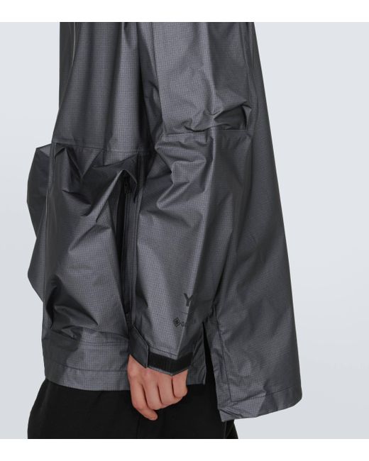 Y-3 Gray Oversized Ripstop Jacket for men