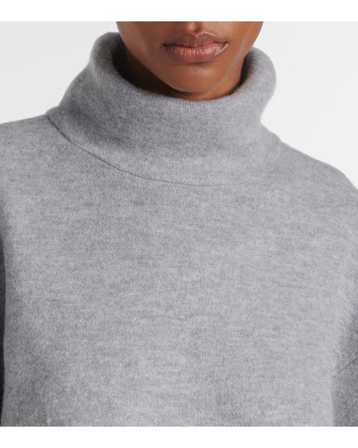 Ulla Johnson Gray Leona Wool Turtleneck Sweater