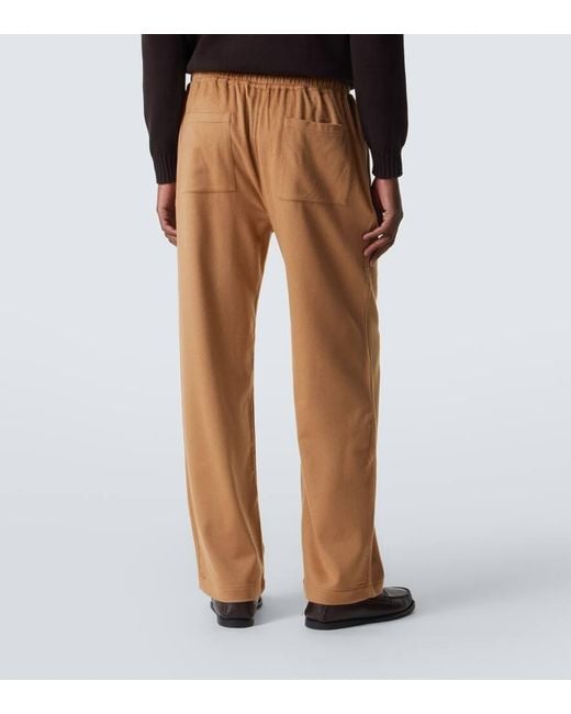 Saman Amel Natural Cashmere Straight Pants for men