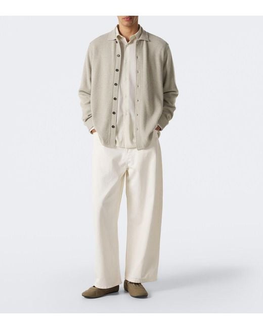 LeKasha Natural Minsk Cashmere Cardigan for men