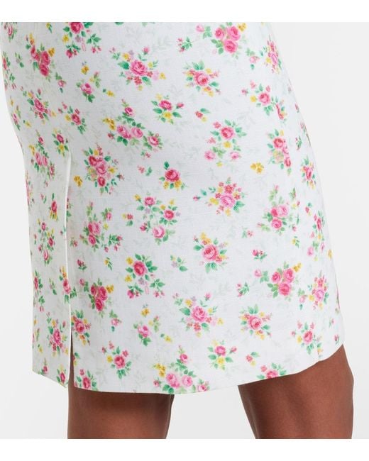 ShuShu/Tong Natural Floral Midi Dress