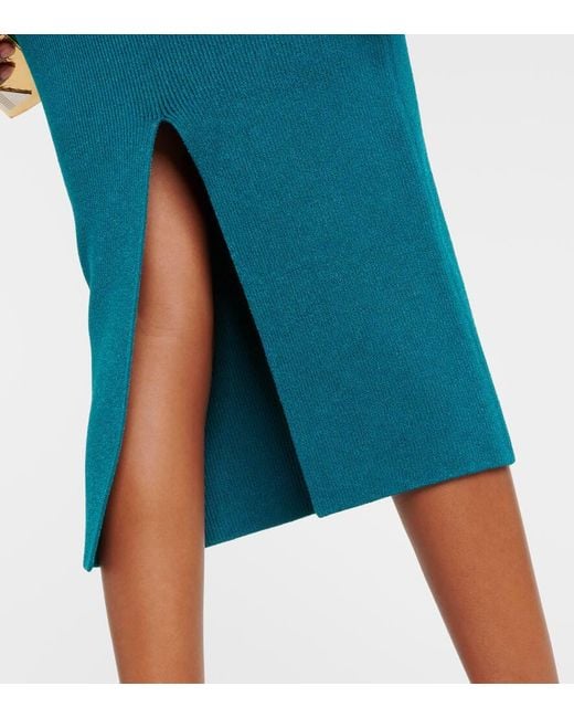 Galvan Blue Off-Shoulder-Midikleid Grace