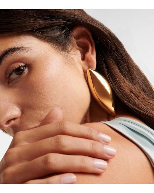 Jennifer Fisher Metallic Puffy Dagger-Plated Earrings