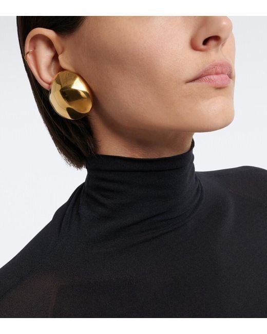 Alaïa Metallic Ohrringe Dome Medium