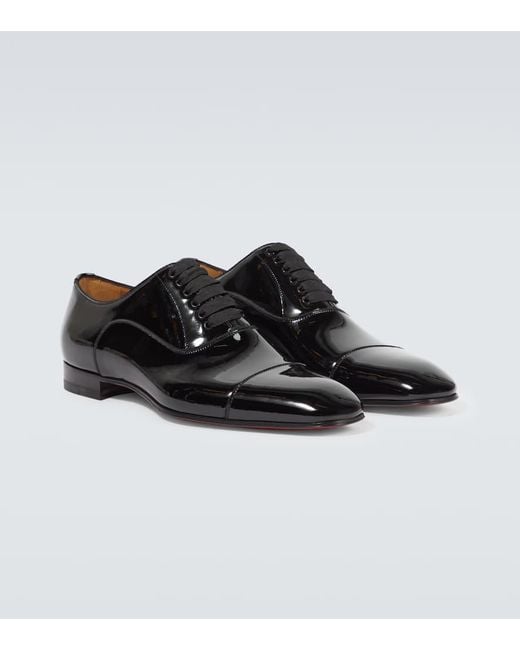 Zapatos oxford Greggo de charol Christian Louboutin de hombre de color Black