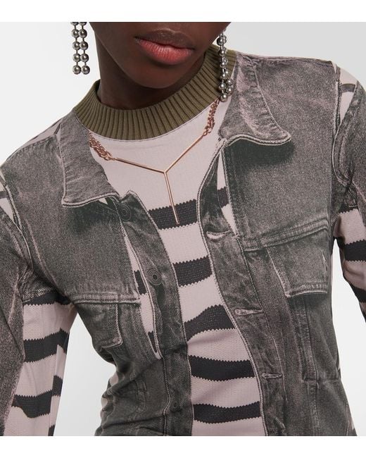 Top Estampado Y. Project de color Gray