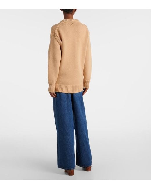 Chloé Natural Cashmere And Cotton Sweater