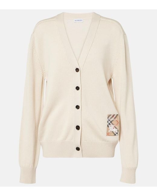 Burberry Natural Wool Cardigan