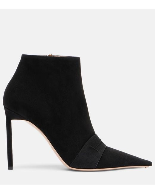 Tom Ford Black 105 Suede Ankle Boots