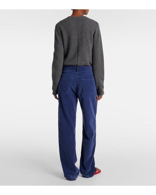 Jean Droit Tarley A Taille Haute The Row en coloris Blue