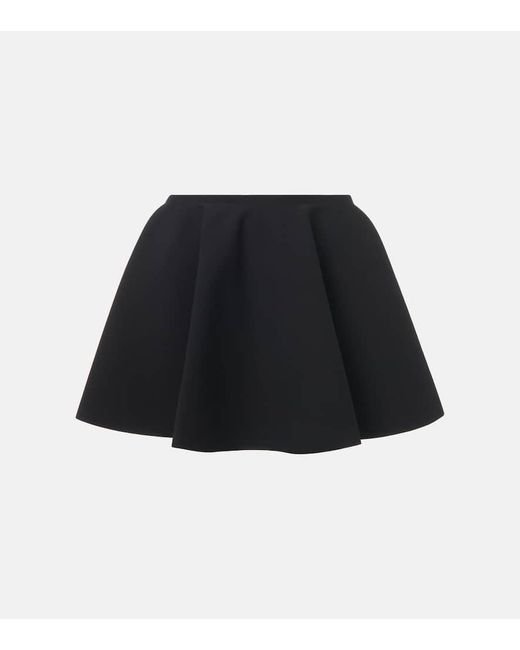 Minigonna A Vita Alta di Alaïa in Black