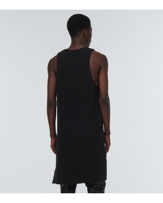 Nanushka Black Zeno Cotton-Blend Tank Top for men