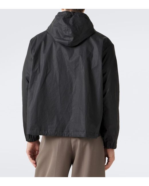 Studio Nicholson Black Hooded Cotton Jacket for men