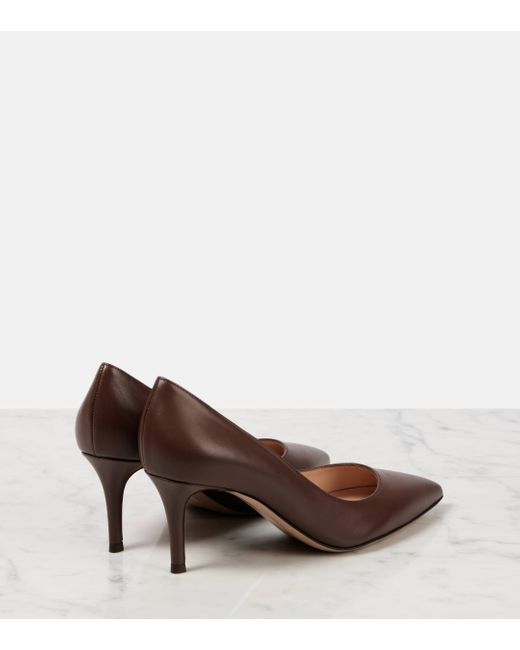 Gianvito Rossi Brown Gianvito Leather Pumps