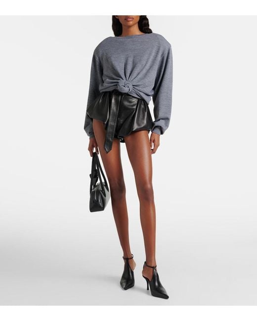 Magda Butrym Gray Wool Sweater