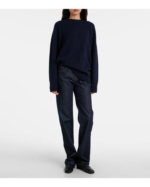 The Row Blue Sibem Wool And Cashmere Sweater