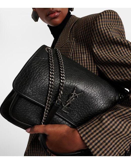 Saint Laurent Black Schultertasche Niki Large Aus Leder