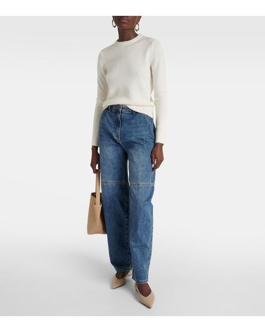 Co. White Pullover Aus Kaschmir