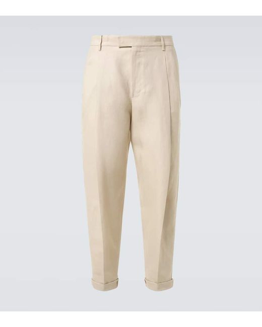 Dolce & Gabbana Natural Linen Suit Pants for men