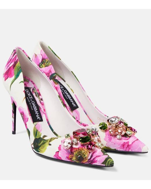 Dolce & Gabbana Pink Pumps Mit Kristallen