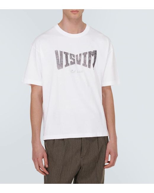 T-shirt Heritage in jersey di cotone di Visvim in White da Uomo