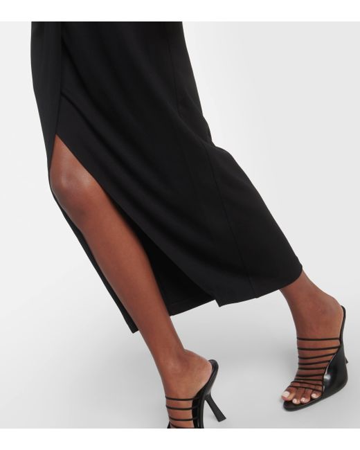 Diane von Furstenberg Black Hughie Jersey Midi Dress