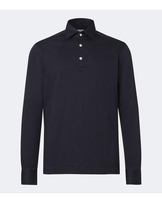 Polo De Algodon Kiton de hombre de color Blue