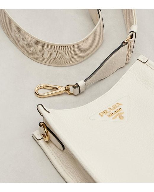 Prada Natural Mini Leather Shoulder Bag